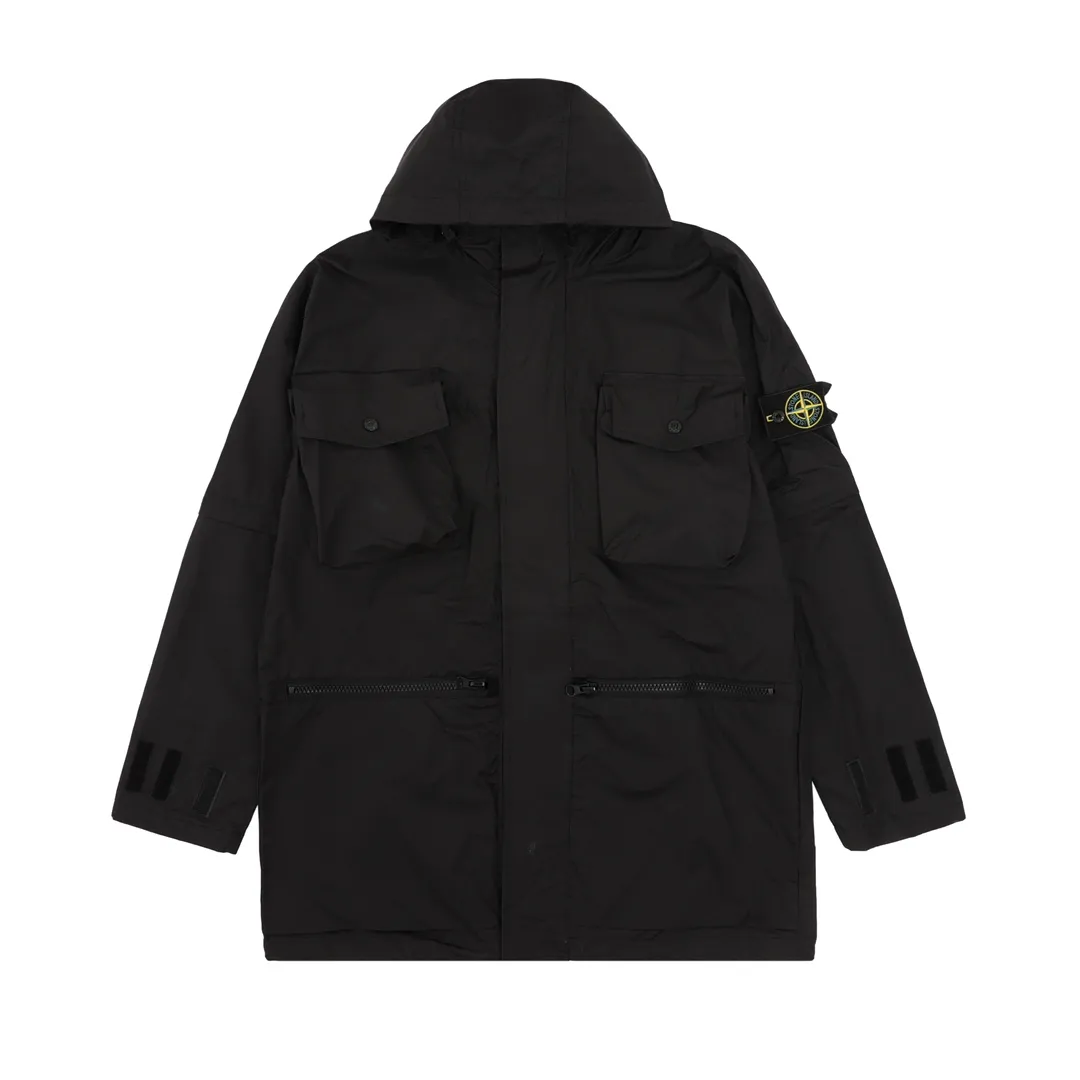 P600 Stone Island/Stone Island outdoor multi-pocket long zipper jacket size: XS-L
